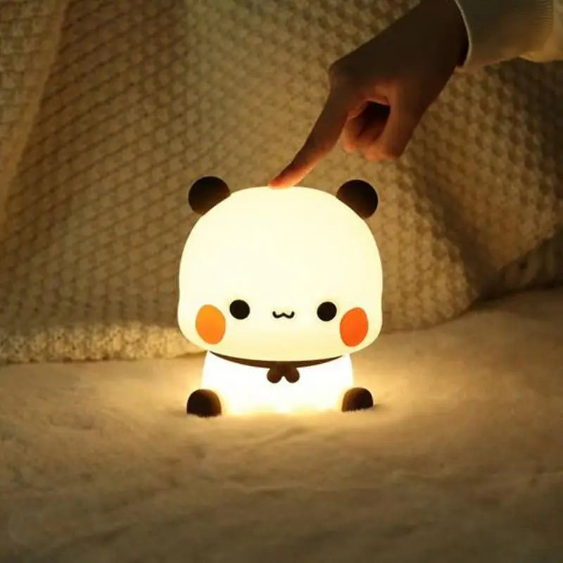 Squishy Panda Night Light — Touch-Activated LED with 3 Dimmable Modes