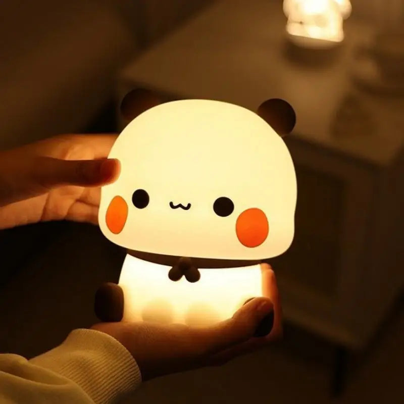 Squishy Panda Night Light — Touch-Activated LED with 3 Dimmable Modes
