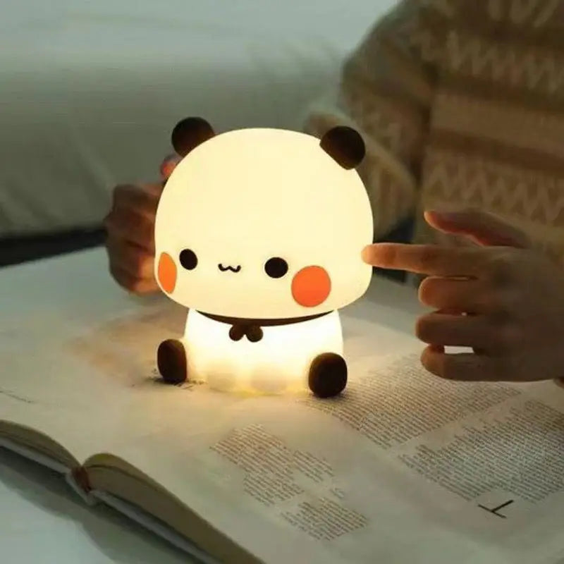 Squishy Panda Night Light — Touch-Activated LED with 3 Dimmable Modes