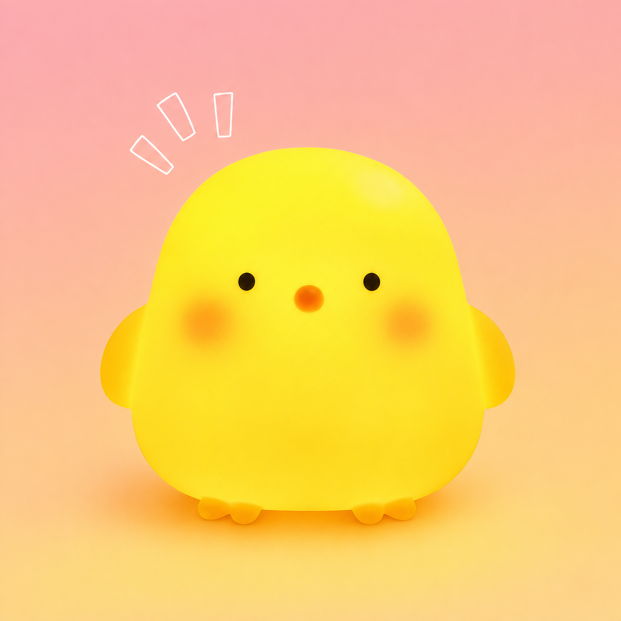 Kawaii Chicken Soft Night Light — Cozy Bedside Lamp for Kids