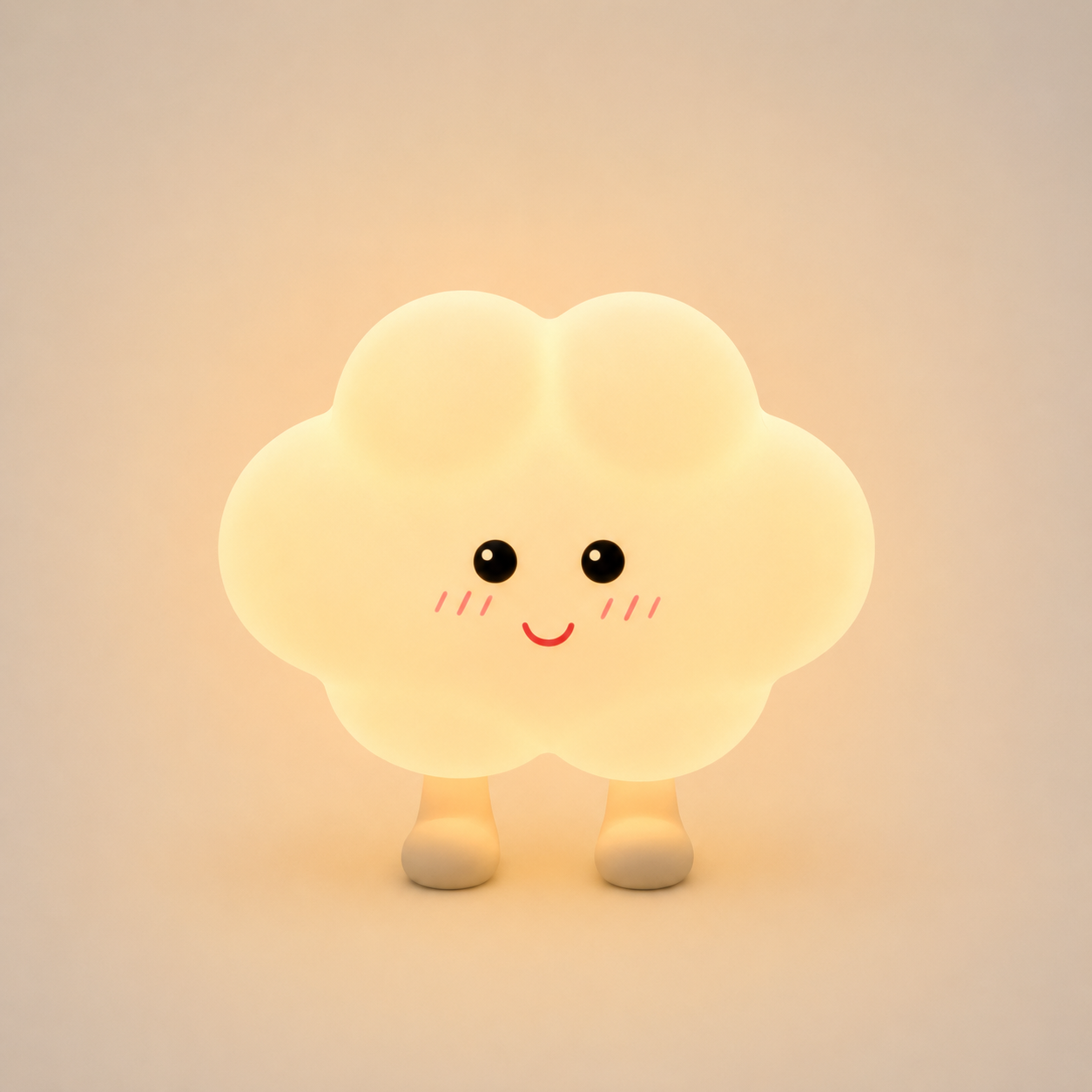 Kawaii Moon, Star & Cloud Night Light — Magnetic Silicone Bedside Lamp