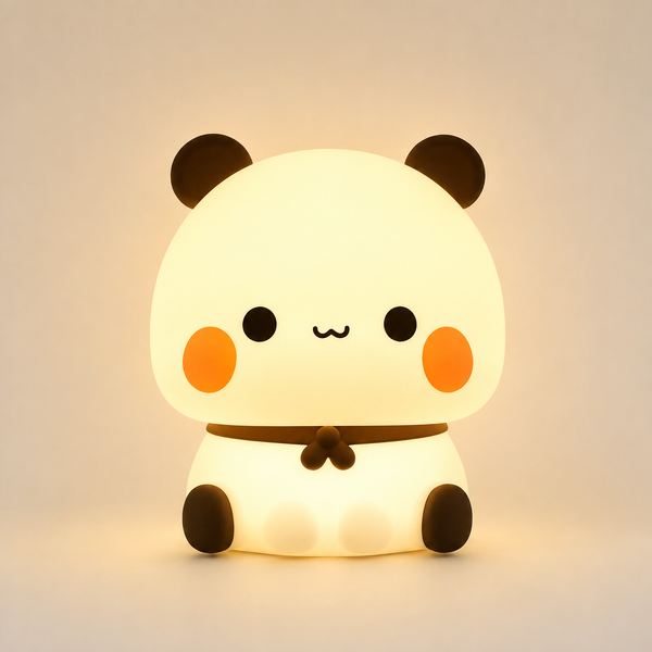 Squishy Panda Night Light — Touch-Activated LED with 3 Dimmable Modes