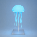 Jellyfish RGB Night Light — Touch-Activated, Hanging or Desk Base