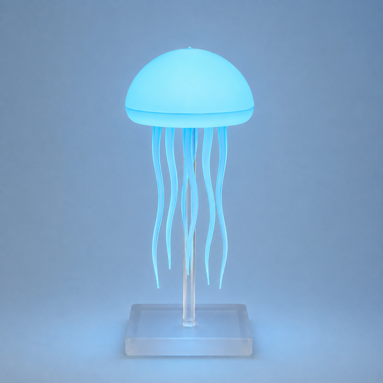 Jellyfish RGB Night Light — Touch-Activated, Hanging or Desk Base