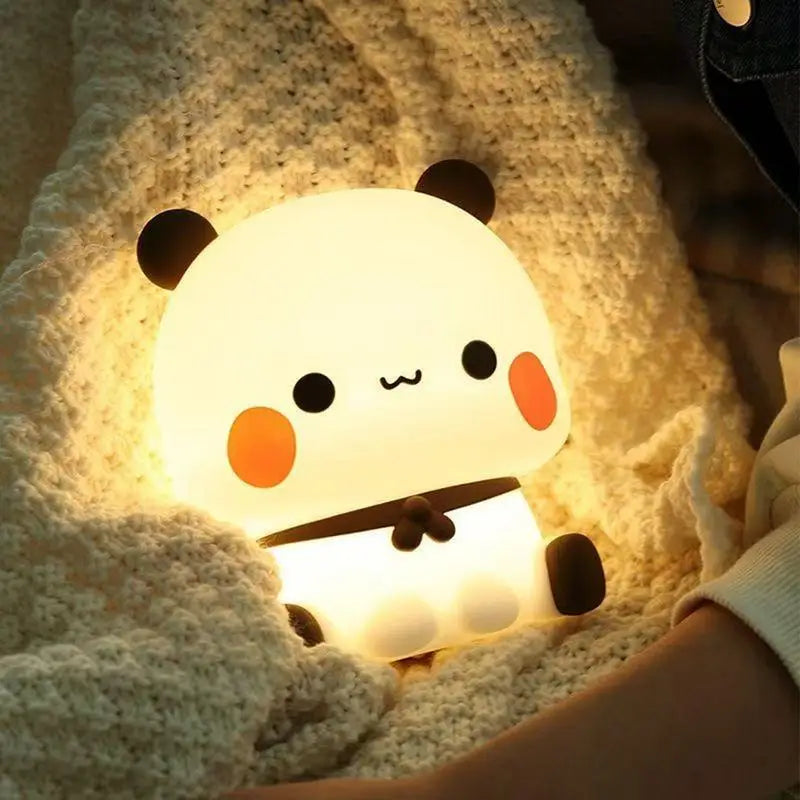 Squishy Panda Night Light — Touch-Activated LED with 3 Dimmable Modes