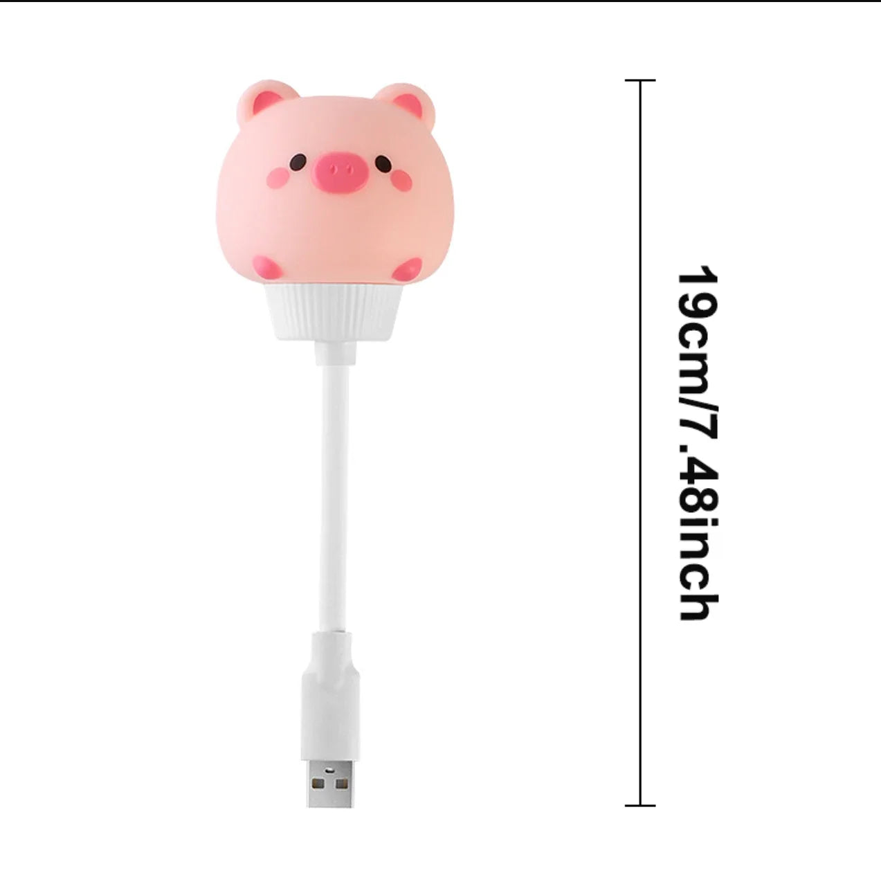 Cute Animal USB Night Light — Bear, Chick & Kitten Bedside Lamp