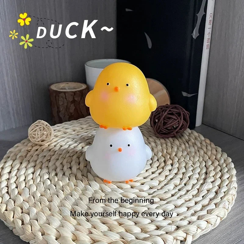 Kawaii Chicken Soft Night Light — Cozy Bedside Lamp for Kids