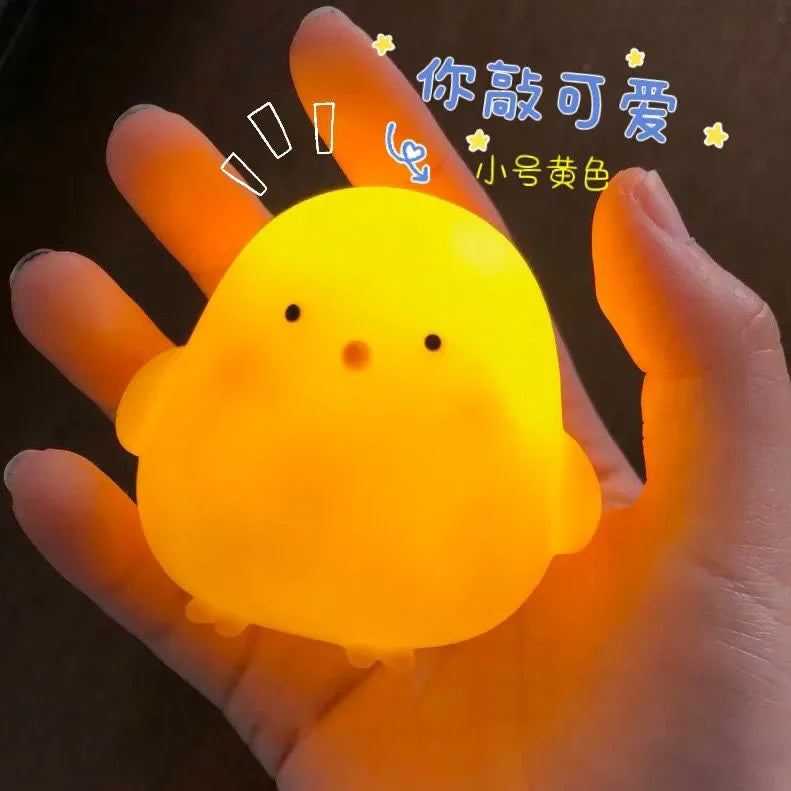Kawaii Chicken Soft Night Light — Cozy Bedside Lamp for Kids