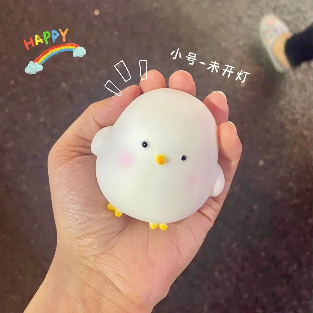 Kawaii Chicken Soft Night Light — Cozy Bedside Lamp for Kids