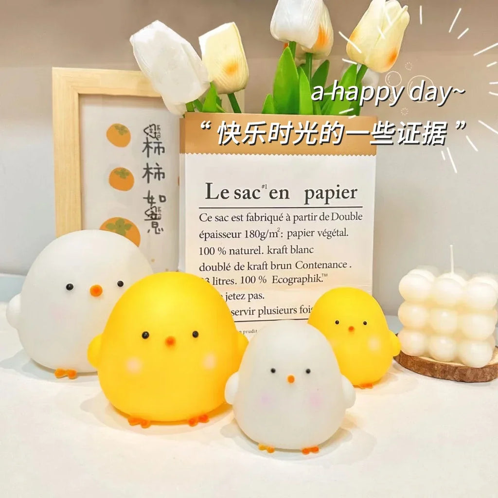 Kawaii Chicken Soft Night Light — Cozy Bedside Lamp for Kids