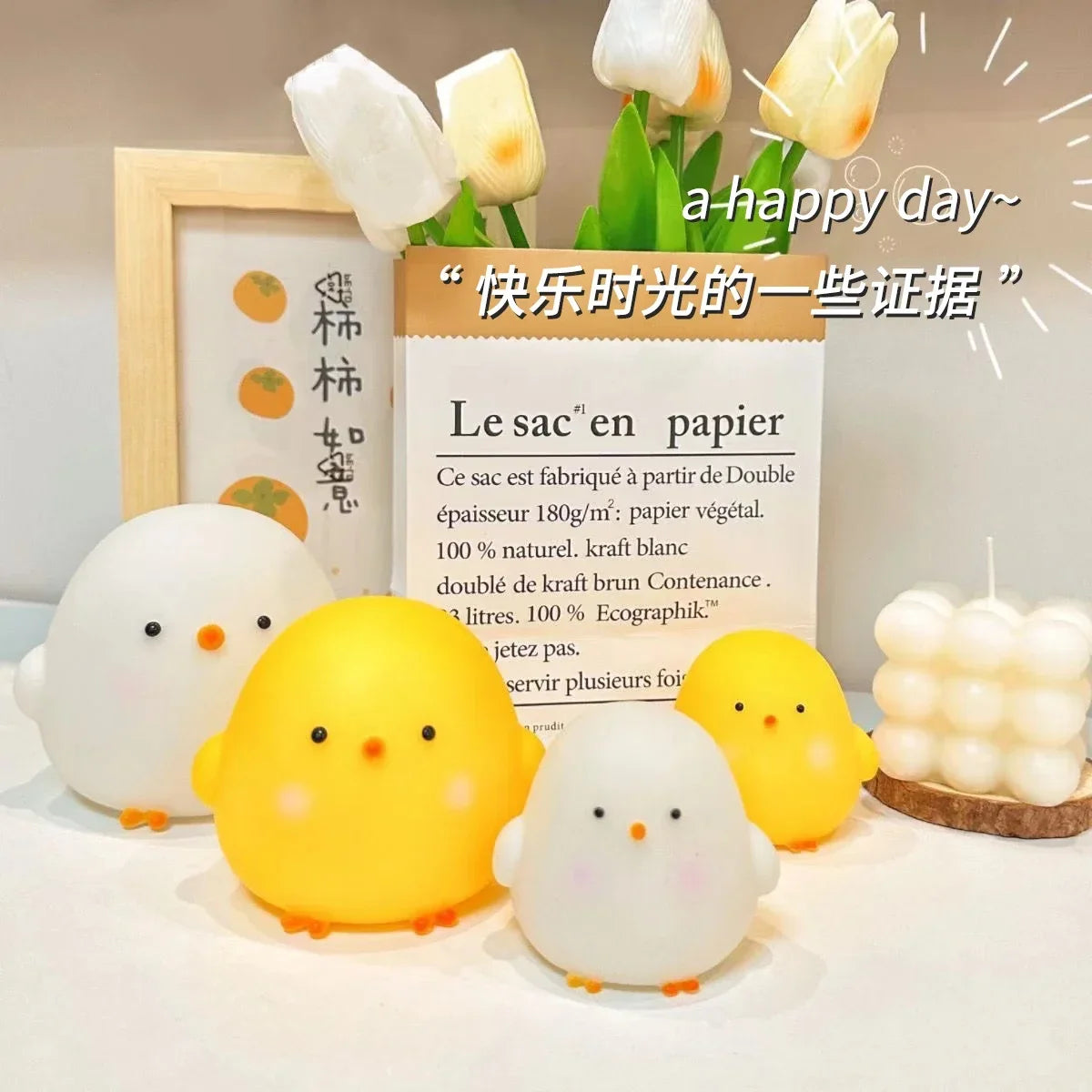 Kawaii Chicken Soft Night Light — Cozy Bedside Lamp for Kids
