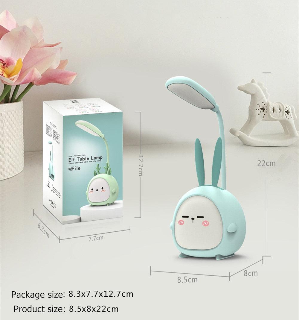 Kawaii Animal Friends LED Desk Lamp — Pig, Rabbit, & Puppy