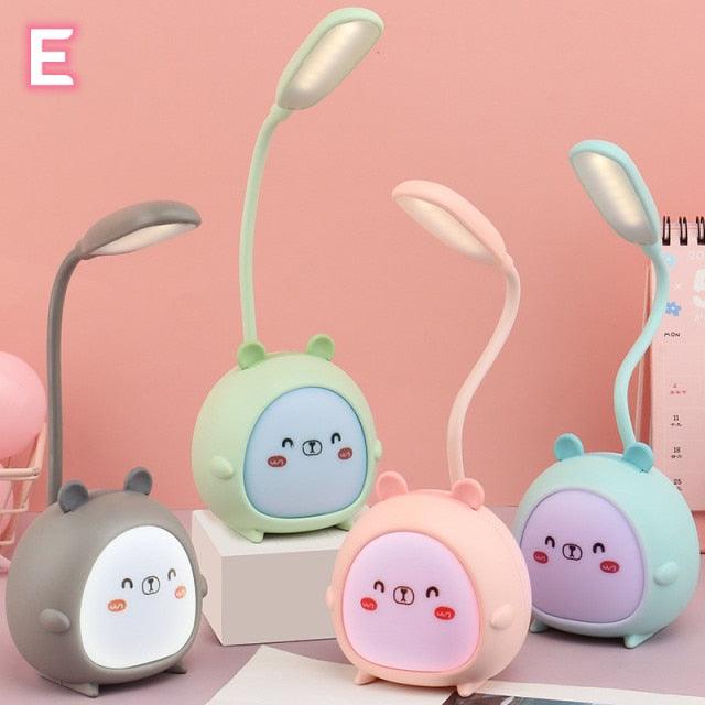 Kawaii Animal Friends LED Desk Lamp — Pig, Rabbit, & Puppy