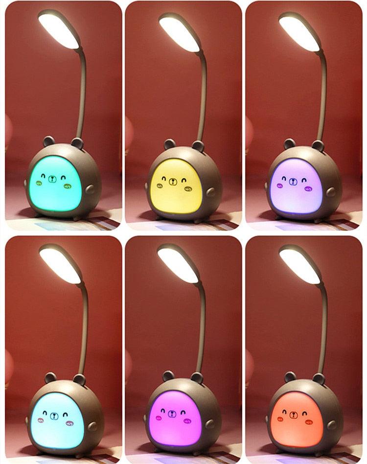 Kawaii Animal Friends LED Desk Lamp — Pig, Rabbit, & Puppy